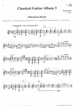 Preview: Coles, Paul: Classical Guitar Album Band 3, Noten für Gitarre solo sample