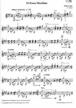 Preview: Coles, Paul: Momentos Espanoles, 16 Spanische Stücke für Gitarre solo, Noten Beispiel