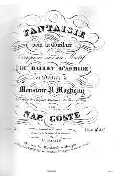 Preview: Coste, Napoléon: The Complete Works Vol.1, Gitarrenwerke, Noten Beispiel