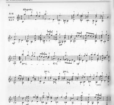 Preview: Coste, Napoléon: The Complete Works Vol.2, Noten für Gitarre solo; Notenbeispiel