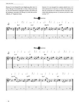 Preview: Cuban Latin Guitar, Gitarrenschule für Lateinamerikanische Techniken im kubanischen Stil, Noten und Tabulatur Beispiel