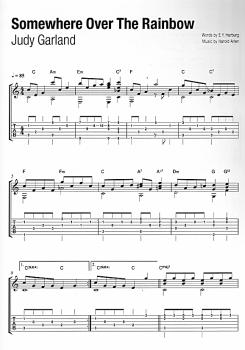 Preview: Das Gitarrenbuch XXL - 50 Charthits und Klassiker für Gitarre solo in Noten und Tabulatur Beispiel