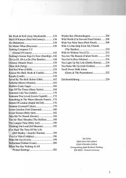 Preview: Das Rock und Pop Fetenbuch 2 für alt und jung für Ukulele, Songbook Inhalt