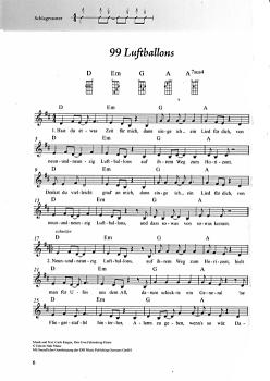 Preview: Das Schlagerbuch für alt und jung, Songbook für Ukulele, Liederbuch Beispiel