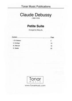 Preview: Debussy, Claude: Petite Suite, arr. Beijing Guitar Duo, für 2 Gitarren, Noten Inhalt