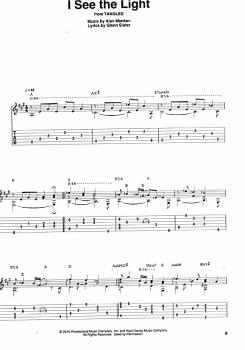 Preview: Disney Songs for Fingerstyle Guitar - 15 Songs für Gitarre solo in Noten und Tabulatur Beispiel