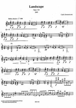 Preview: Domeniconi, Carlo: Landscape op. 126 für Gitarre solo, Noten Beispiel
