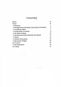 Preview: Dowland, John: Anthology of Selected Pieces, Noten für Gitarre solo, Inhalt