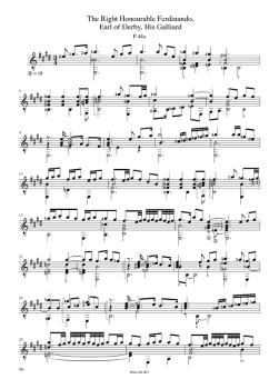 Preview: Dowland, John: Sämtliche Lautenwerke im Urtext Vol. 2 - Pavanen und Galliarden für Gitarre solo, Noten Beispiel