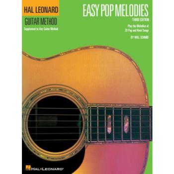 Easy Pop Melodies, Melodie und Akkorde, einstimmig für Gitarre, Noten, arr. Will Schmid