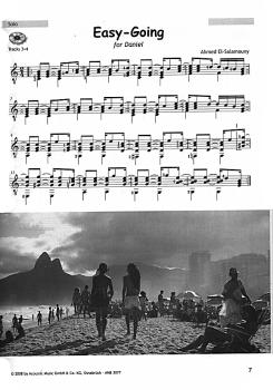 Preview: El-Salamouny, Ahmed: Beach Bossa, Brasilianische Musik für 1-2 Gitarren oder Melodieinstrument und Gitarre, Noten Beispiel