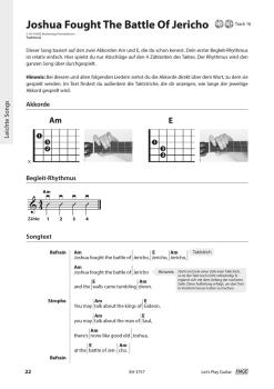 Preview: Let`s Play Guitar Songbook und Gitarrenschule von Alexander Espinosa, Liedbegleitung für Gitarre Beispiel