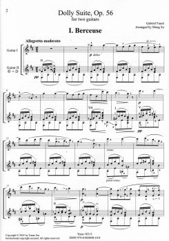 Preview: Fauré, Gabriel: Dolly Suite, arr. Beijing Guitar Duo, Gitarrenduo, Noten Beispiel