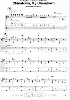 Preview: Flying Fingers, Fingerstyle Anthology für Gitarre solo, Noten und Tabulatur