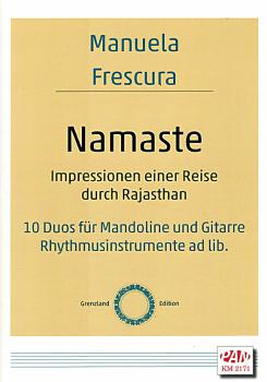 Frescura, Manuela: Namaste, 10 Duos für Mandoline und Gitarre (Rhythm. ad lib), Noten