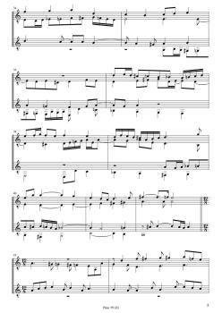 Preview: Froberger, Johann J.: Capriccio VIII, für 2 Gitarren, bearbeitet von Tilman Hoppstock, Noten Beispiel