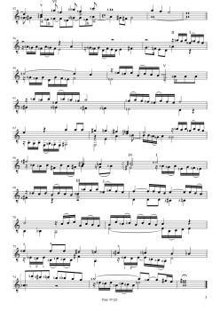 Froberger, Johann J.: Capriccio VIII, for 2 guitars, edited byTilman Hoppstock, sheet music sample guitar 1