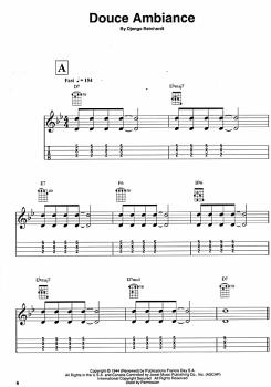Preview: Gypsy Jazz Ukulele, Songbook, Melodie, Text, Akkorde, Noten und Tabulatur (+ online access) Beispiel