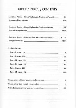 Preview: Giuliani, Mauro: Le Rossiniane op. 119-124 for guitar solo, sheet music, ed. F. Zigante content