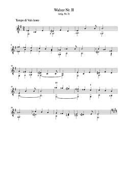 Preview: Große Komponisten für junge Gitarristen: Granados, Enrique: Valses Poeticos easy to intermediate for guitar solo, sheet music sample