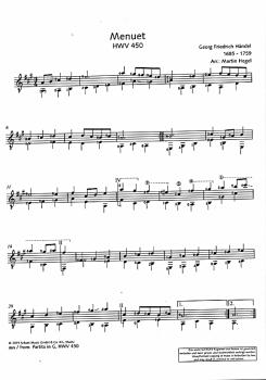 Preview: Händel, Georg Friedrich: Händel for Guitar, Gitarre solo, Noten Beispiel