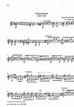 Preview: Händel, Georg Friedrich: Händel for Guitar, Gitarre solo, Noten Beispiel