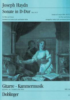 Haydn, Franz Joseph: Sonate D-Dur Hob.XVI.37 for flute and guitar, sheet music