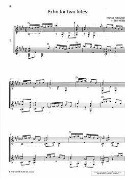 Preview: Hegel, Martin: Duets for Fun - easy to intermediate guitar duets from 5 centuries, sheet music sample