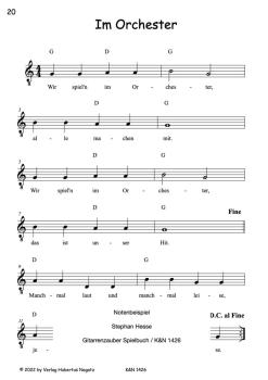Preview: Hesse, Stephan: Das Gitarrenzauber Spielbuch, passend zur Kinder- Gitarrenschule Gitarrenzauber, Beispiel 3
