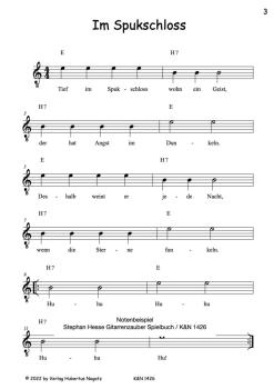Preview: Hesse, Stephan: Das Gitarrenzauber Spielbuch, passend zur Kinder- Gitarrenschule Gitarrenzauber Beispiel