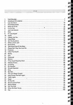 Preview: Hit Book Update - 80 Charthits für Gitarre - Songbook Inhalt