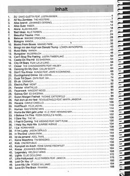 Preview: Hit Book 2 - 100 Charthits für Gitarre - Songbook Inhalt