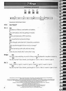 Preview: Hit Book 3 - 100 Charthits für Gitarre - Songbook, Liederbuch Beispiel