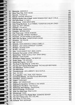 Preview: Hitbook 3 - 100 Charthits für Ukulele, Songbook, Melodie Text und Akkorde Inhalt
