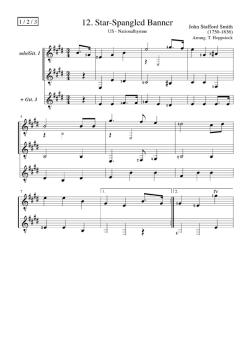 Preview: Hoppstock, Tilman: Englisch für Anfänger, für 1-3 Gitarren, Musikalische Reisen für Kinder und Erwachsene Band 5, Noten Beispiel
