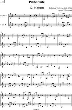Preview: Hoppstock, Tilman: Französisch für Anfänger für 1-3 Gitarren, leicht, Notenbeispiel