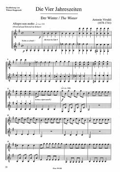 Preview: Hoppstock, Tilman: Das Beste aus Große Komponisten für 1-4 Gitarren, Noten Beispiel