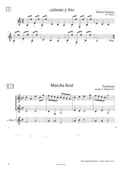 Preview: Hoppstock, Tilman: Spanisch für Anfänger für 1-3 Gitarren, leicht - Musikalische Reisen für Kinder und Erwachsene Band 1, Noten Beispiel