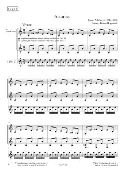 Preview: Hoppstock, Tilman: Spanisch für Anfänger für 1-3 Gitarren, leicht - Musikalische Reisen für Kinder und Erwachsene Band 1, Noten Beispiel