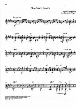 Preview: Jobim, Antonio Carlos: Jazz Classics for Classical guitar, Gitarre solo Noten Beispiel