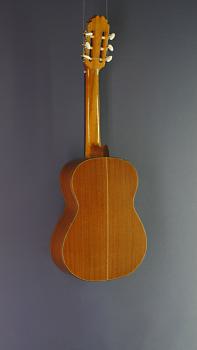 Kindergitarre Juan Aguilera, Modell niña 55, 1/2-Gitarre mit 55 cm Mensur und massiver Zederdecke, Rückseite