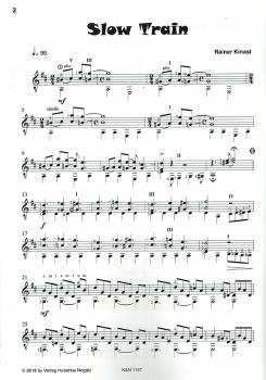 Preview: Pusak, Jörg, Kinast, Rainer: On the Railroad - 7 mittelschwere Gitarrensolos, Noten Beispiel
