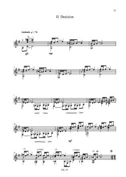 Preview: Kindle, Jürg: Crossroads für Gitarre solo, Noten Beispiel