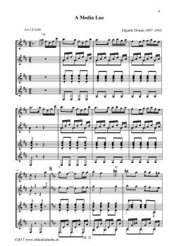 Preview: Kindle; Jürg: Discovering Tango Together für 4 Gitarren oder Gitarrenensemble, Noten Beispiel