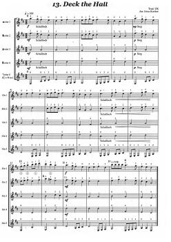Preview: Kircher, Irina und Montes, Alfonso: Guitar intro - The Christmas Book für 3-5 Gitarren, Weihnachtsnoten für Gitarrenensemble , Noten Besipiel