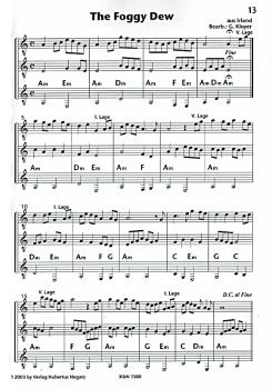 Preview: Kloyer, Gerhard: Ensemble Spielbuch für 3 Gitarren oder Gitarrenensemble, Noten Beispiel