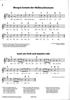 Kloyer, Gerhard: Lasst uns froh und munter sein, Gitarrennoten Beispiel