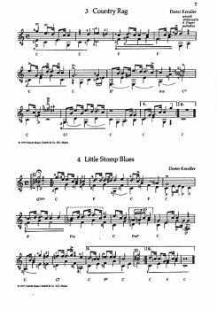 Preview: Kreidler, Dieter: Picking Blues, leichte Blues-Sätze für Gitarre solo, Noten Beispiel