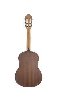 Preview: Kindergitarre Lacuerda, chica 56/2,1/2-Gitarre mit 56 cm Mensur und massiver Fichtendecke, matt lackiert , Rückseite