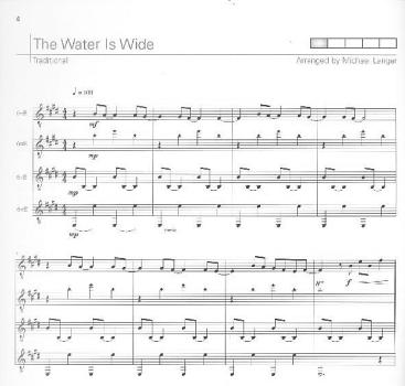 Preview: Langer, Michael: Three Songs From Scotland für 4 Gitarren Noten für Gitarrenquartett oder Gitarrenensemble